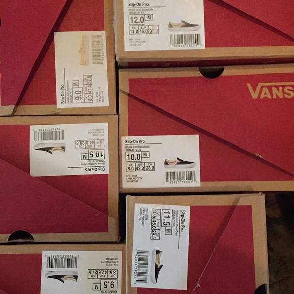 VANS SLIP ON PRO SHAKE JUNT BLACK/GOLD MENS - Picture 16 of 16